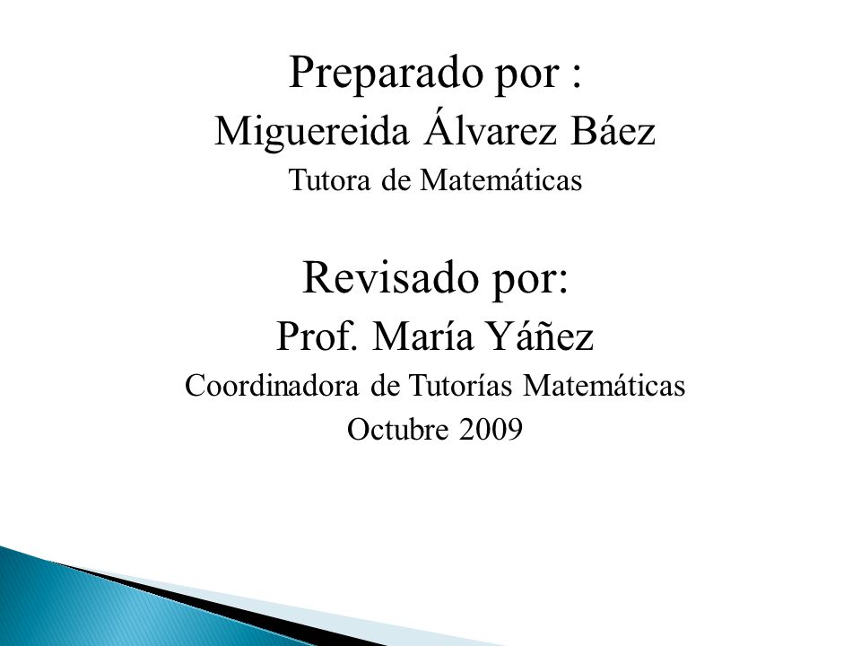 Preparado por : Revisado por: Miguereida Álvarez Báez