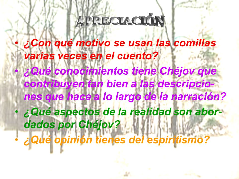 ¿Con qué motivo se usan las comillas varias veces en el cuento