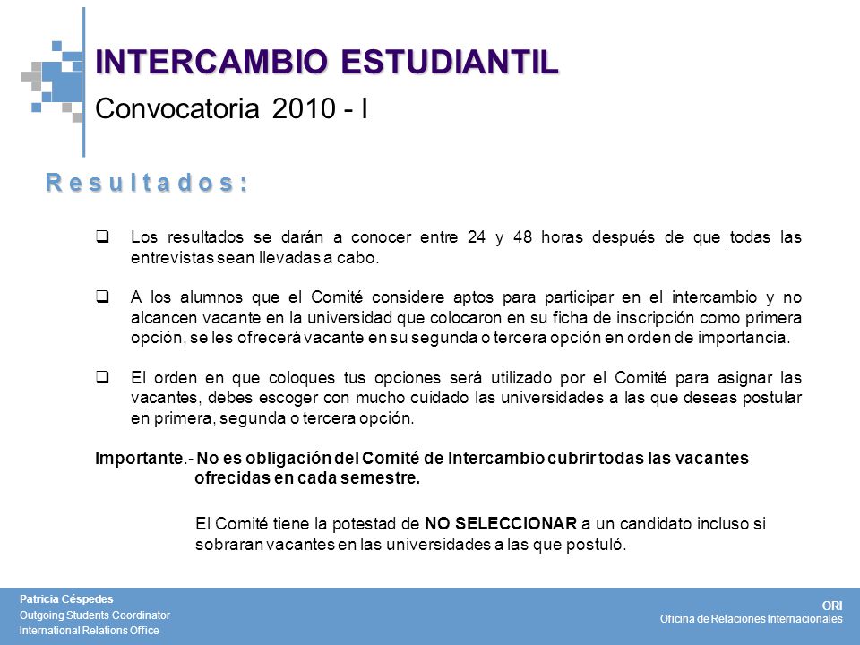 INTERCAMBIO ESTUDIANTIL