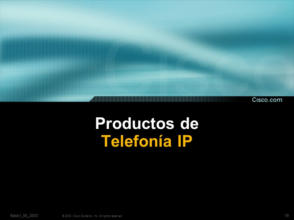 Productos de Telefonía IP