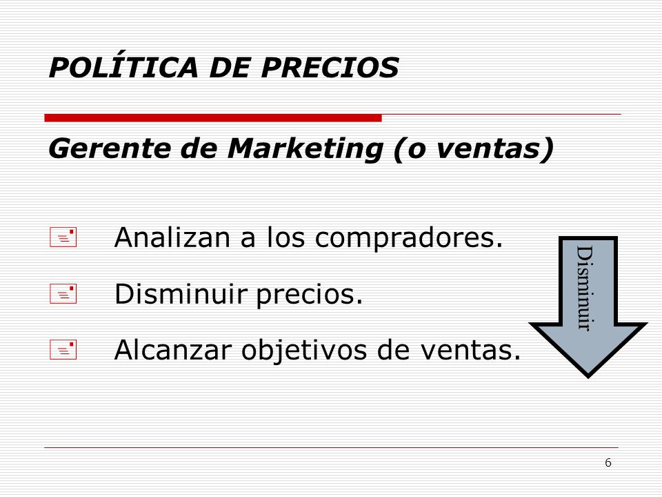 Gerente de Marketing (o ventas) Analizan a los compradores.