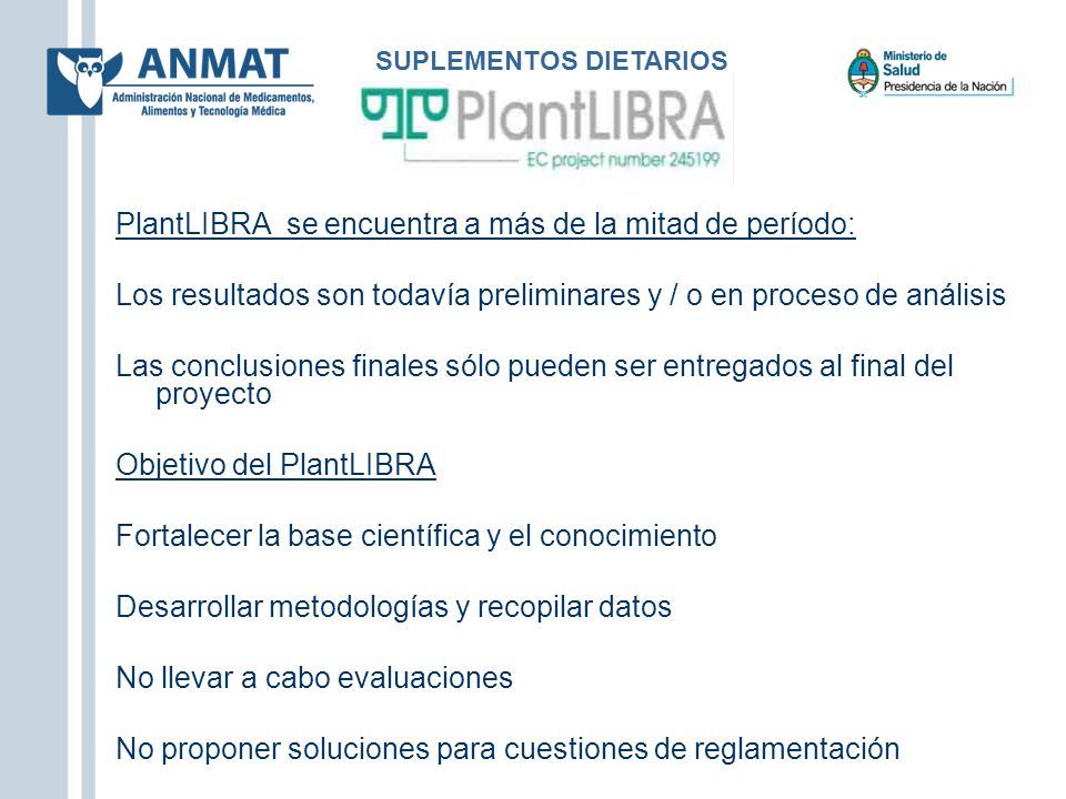 PlantLIBRA se encuentra a más de la mitad de período: