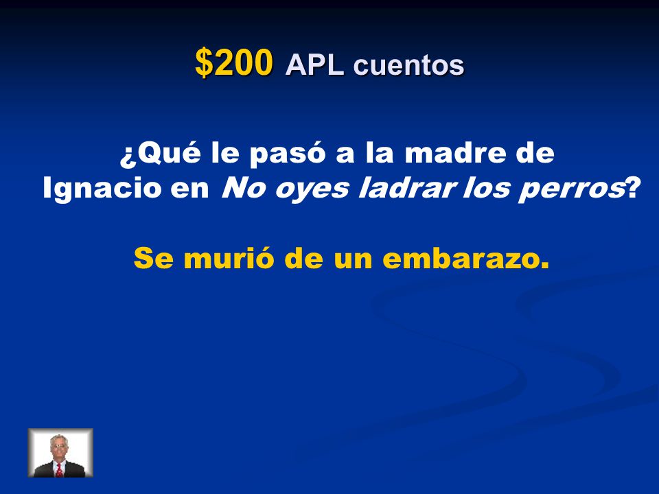 $200 APL cuentos ¿Qué le pasó a la madre de