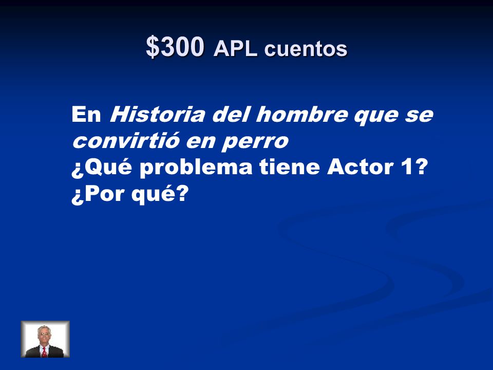 $300 APL cuentos En Historia del hombre que se convirtió en perro
