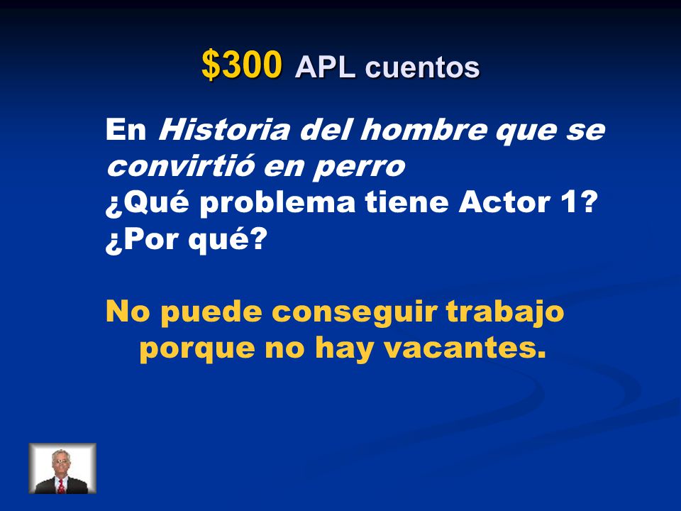 $300 APL cuentos En Historia del hombre que se convirtió en perro