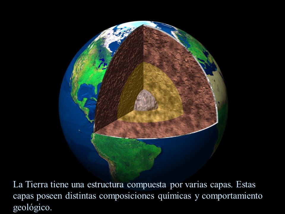 La Tierra tiene una estructura compuesta por varias capas