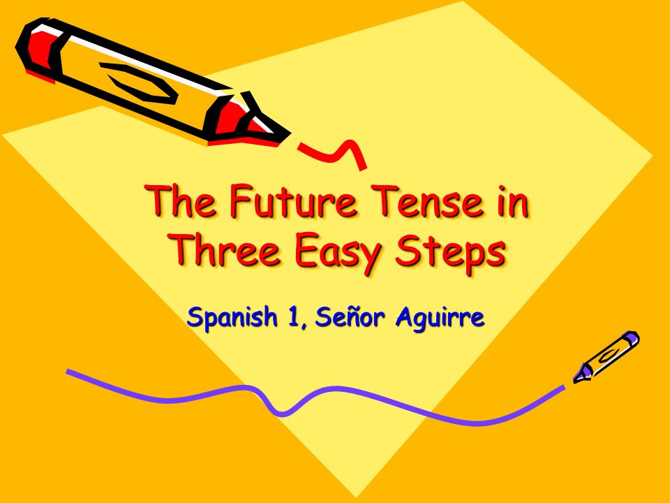 The Future Tense in Three Easy Steps