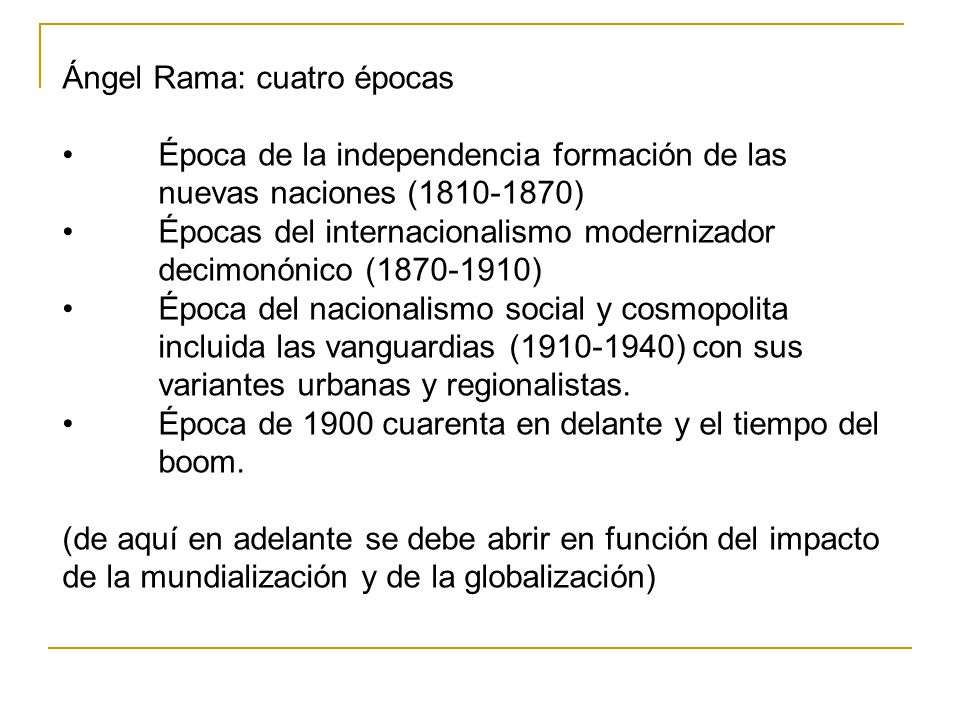 Ángel Rama: cuatro épocas