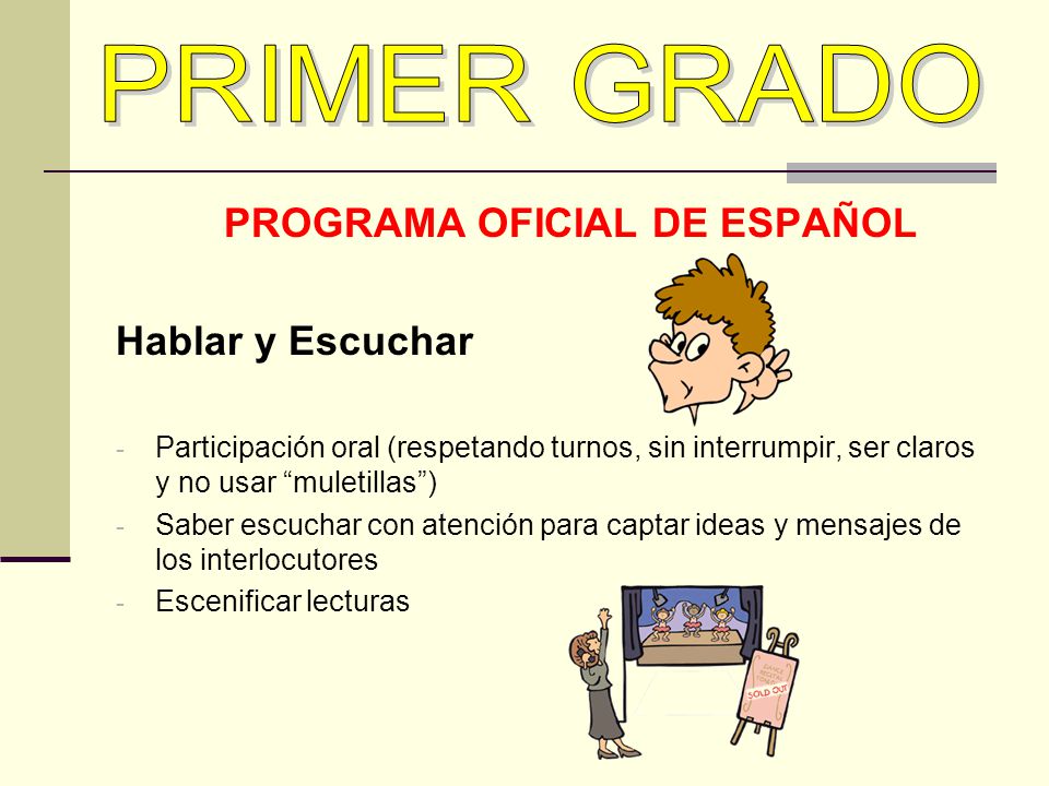 PROGRAMA OFICIAL DE ESPAÑOL
