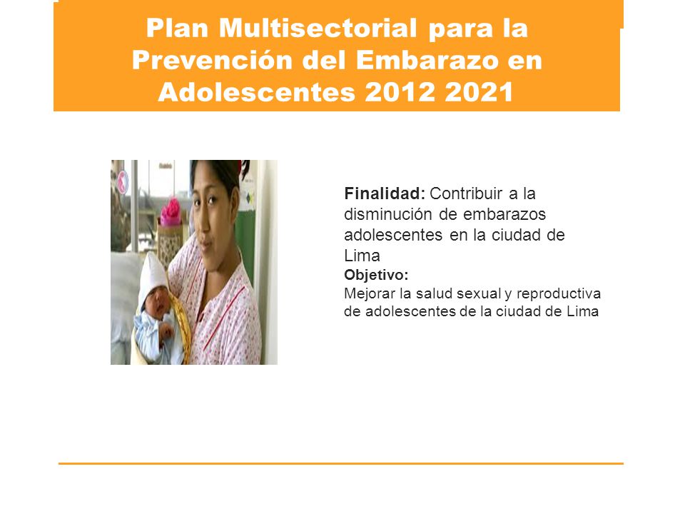 Plan Multisectorial para la Prevención del Embarazo en Adolescentes