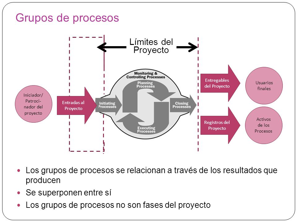 Grupos de procesos Límites del Proyecto