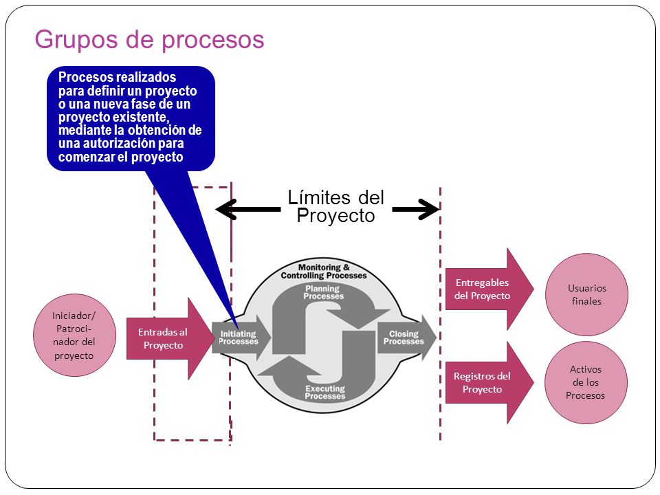 Grupos de procesos Límites del Proyecto
