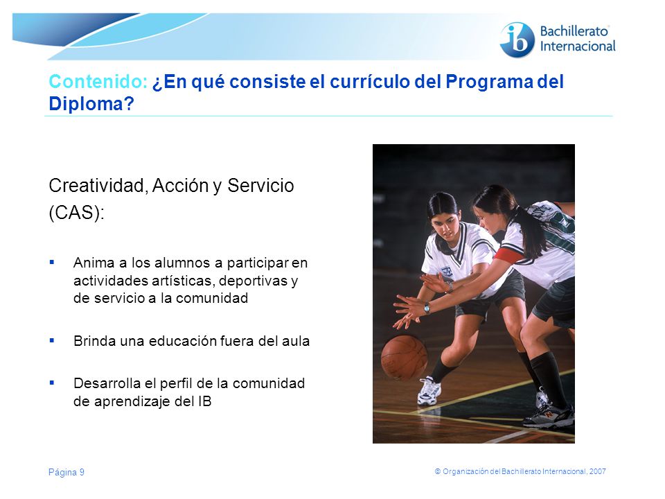Contenido: ¿En qué consiste el currículo del Programa del Diploma