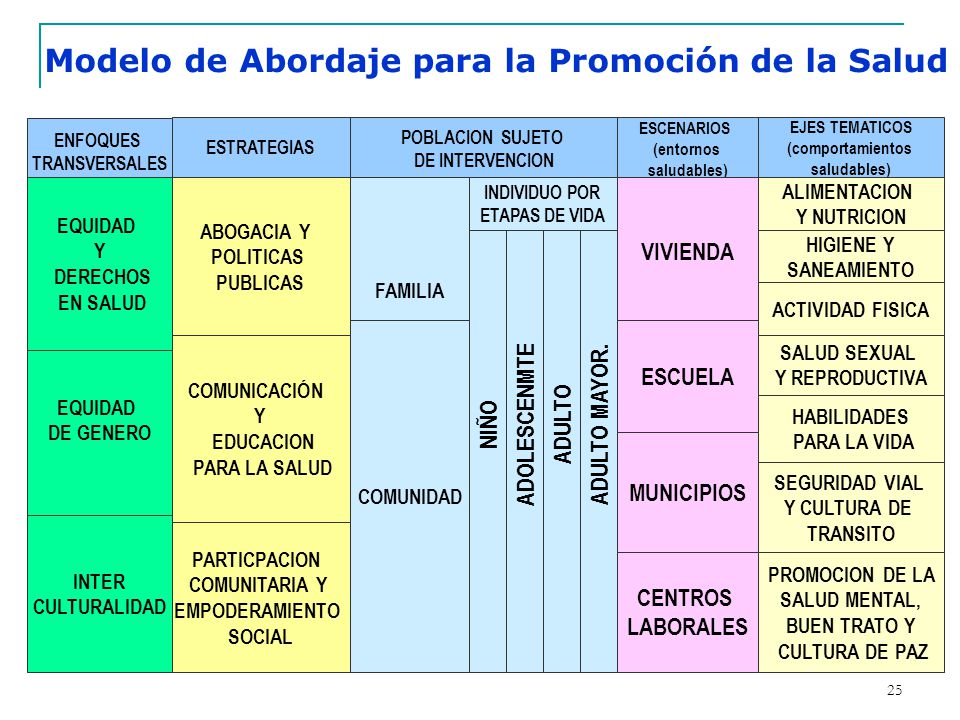 Modelo de Abordaje para la Promoción de la Salud