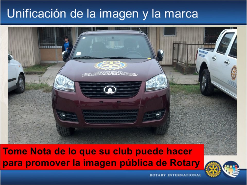 Tome Nota de lo que su club puede hacer para promover la imagen pública de Rotary