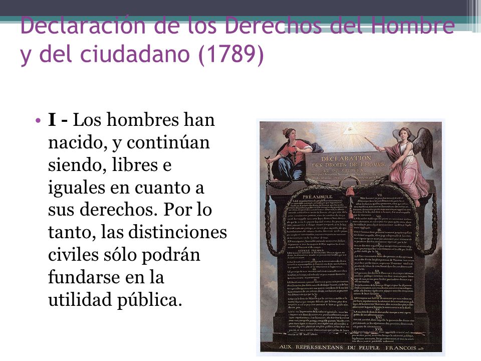 Declaración de los Derechos del Hombre y del ciudadano (1789)