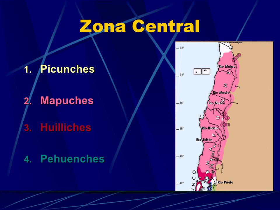 Zona Central Picunches Mapuches Huilliches Pehuenches