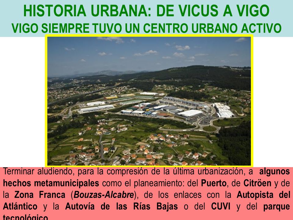 HISTORIA URBANA: DE VICUS A VIGO VIGO SIEMPRE TUVO UN CENTRO URBANO ACTIVO