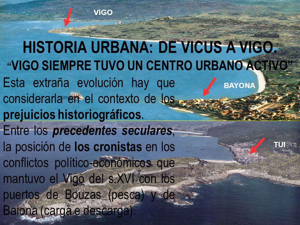 VIGO HISTORIA URBANA: DE VICUS A VIGO. VIGO SIEMPRE TUVO UN CENTRO URBANO ACTIVO