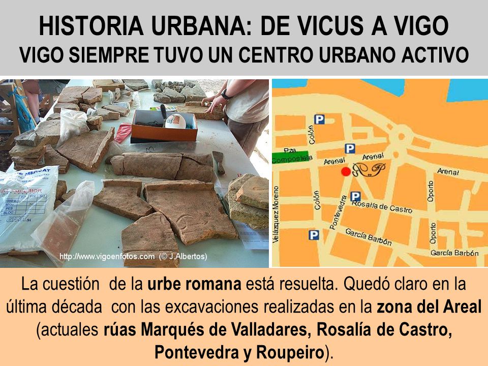 HISTORIA URBANA: DE VICUS A VIGO VIGO SIEMPRE TUVO UN CENTRO URBANO ACTIVO