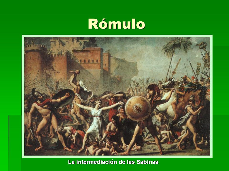 Rómulo La intermediación de las Sabinas