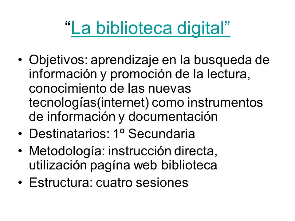 La biblioteca digital