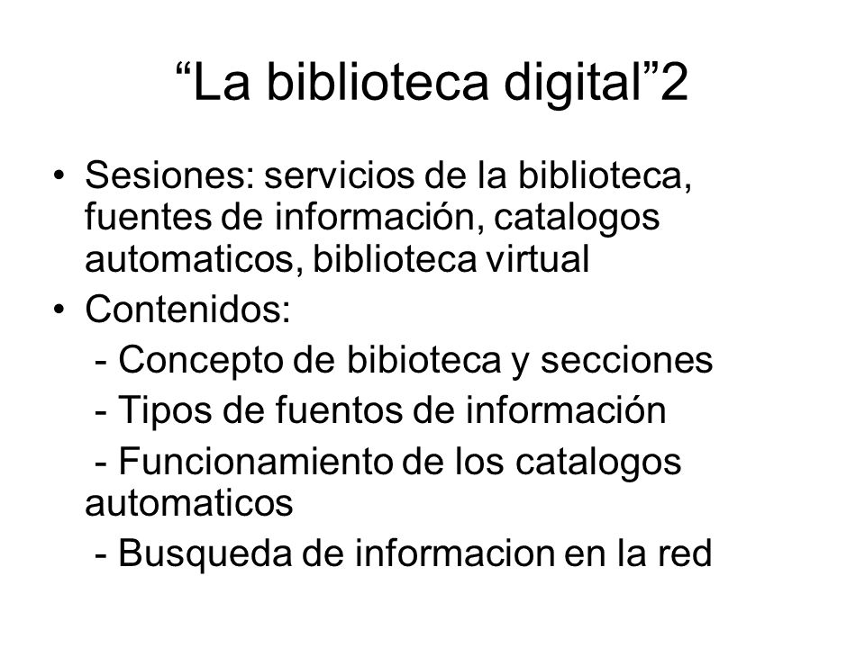 La biblioteca digital 2