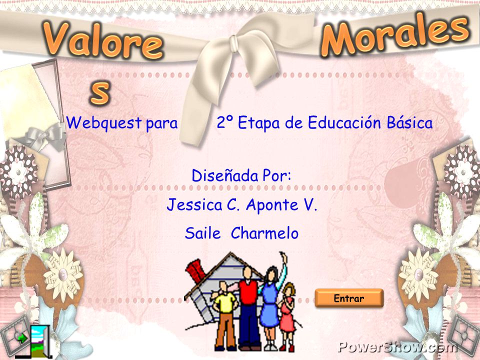 Valores Morales Webquest para 2º Etapa de Educación Básica