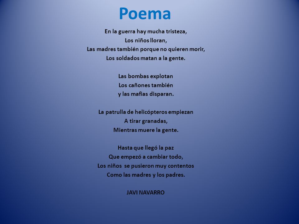 Poema En la guerra hay mucha tristeza, Los niños lloran,
