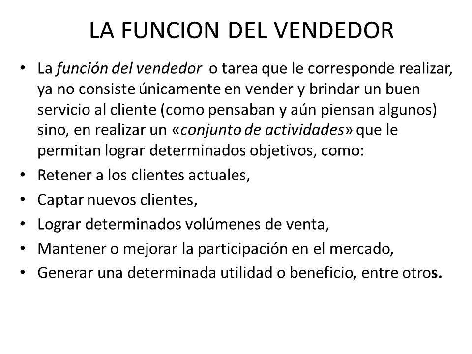 LA FUNCION DEL VENDEDOR