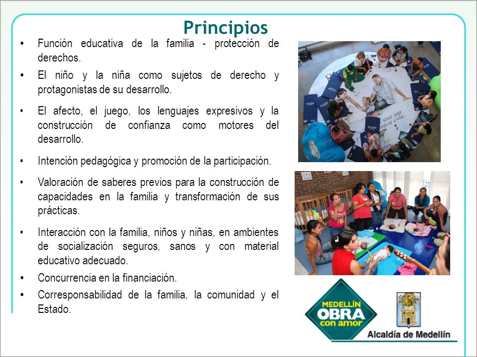 Principios Función educativa de la familia - protección de derechos.