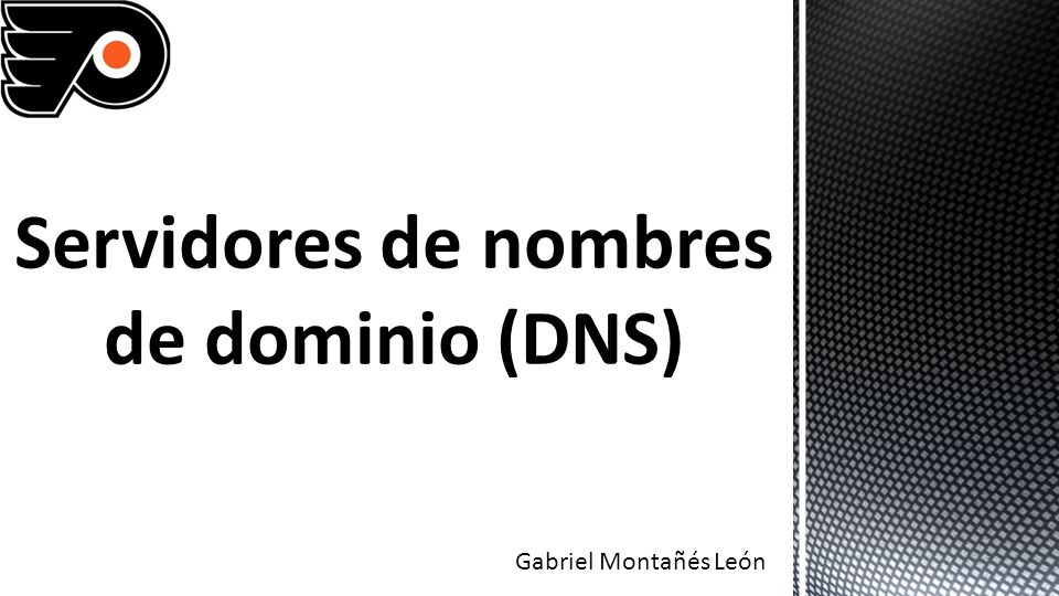 Servidores de nombres de dominio (DNS)