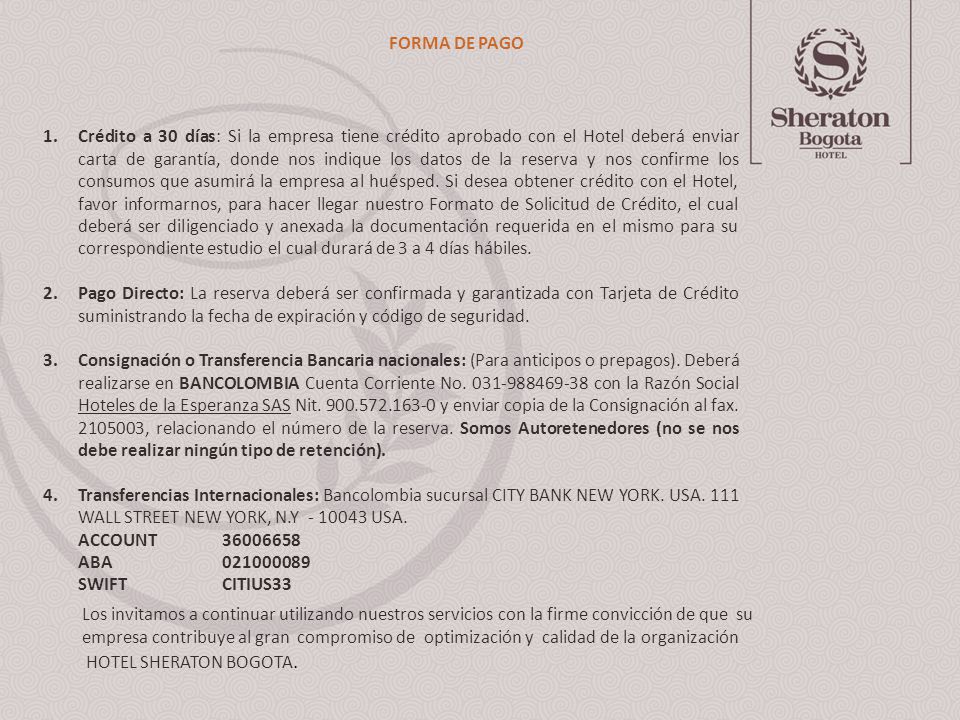 FORMA DE PAGO