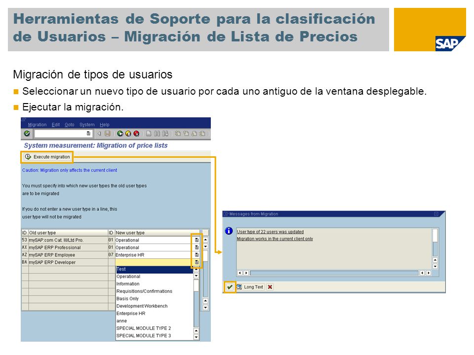 Herramientas de Soporte para la clasificación de Usuarios – Migración de Lista de Precios