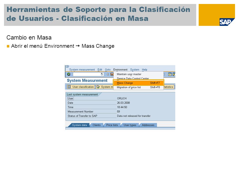 Herramientas de Soporte para la Clasificación de Usuarios - Clasificación en Masa