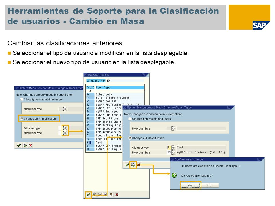 Herramientas de Soporte para la Clasificación de usuarios - Cambio en Masa