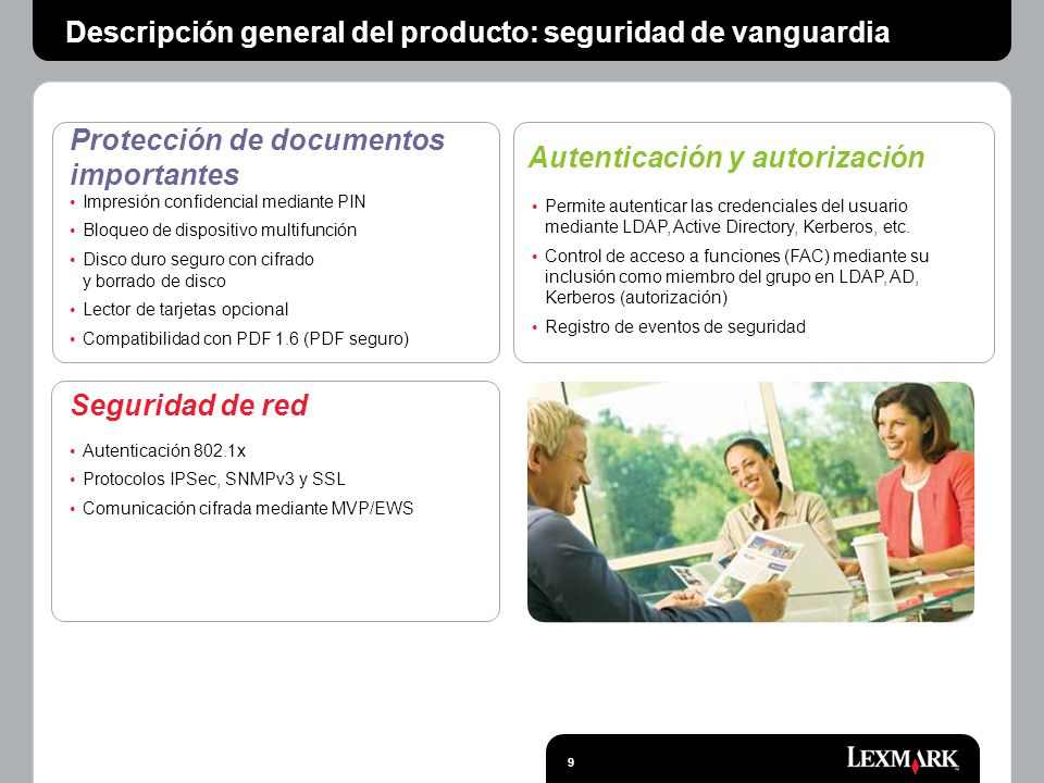 Descripción general del producto: seguridad de vanguardia