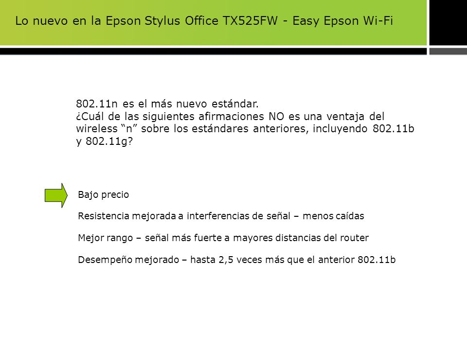 Lo nuevo en la Epson Stylus Office TX525FW - Easy Epson Wi-Fi