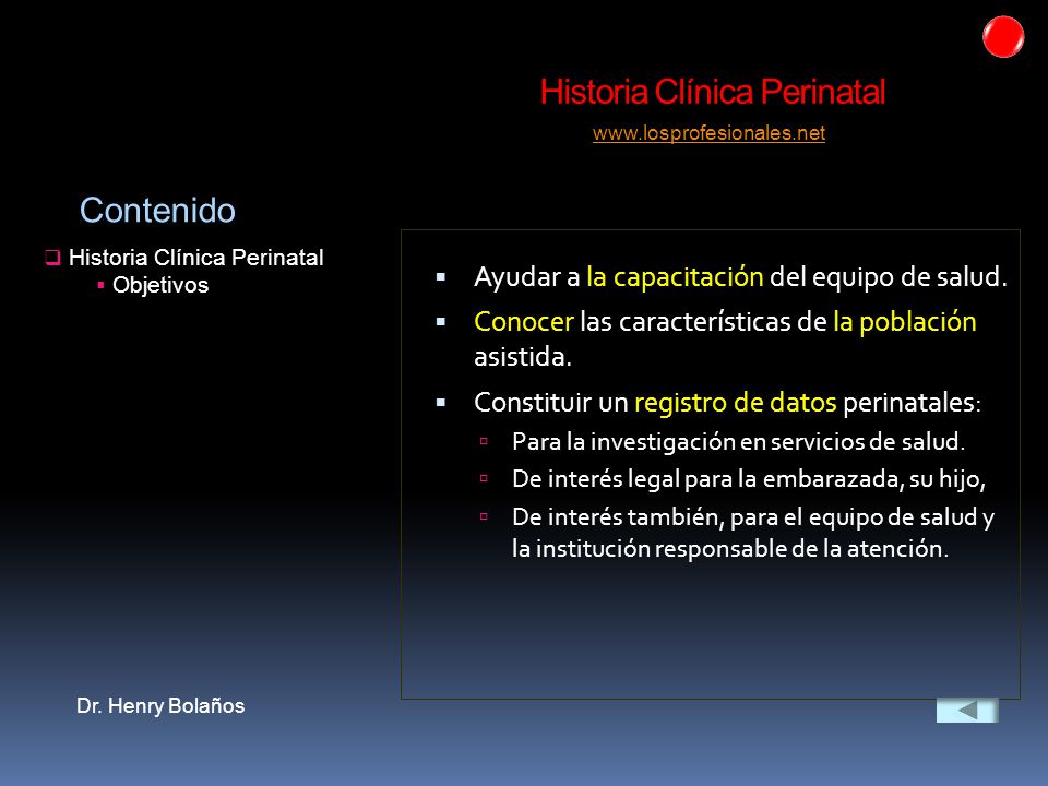 Historia Clínica Perinatal