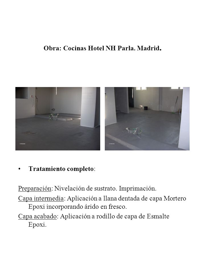 Obra: Cocinas Hotel NH Parla. Madrid.