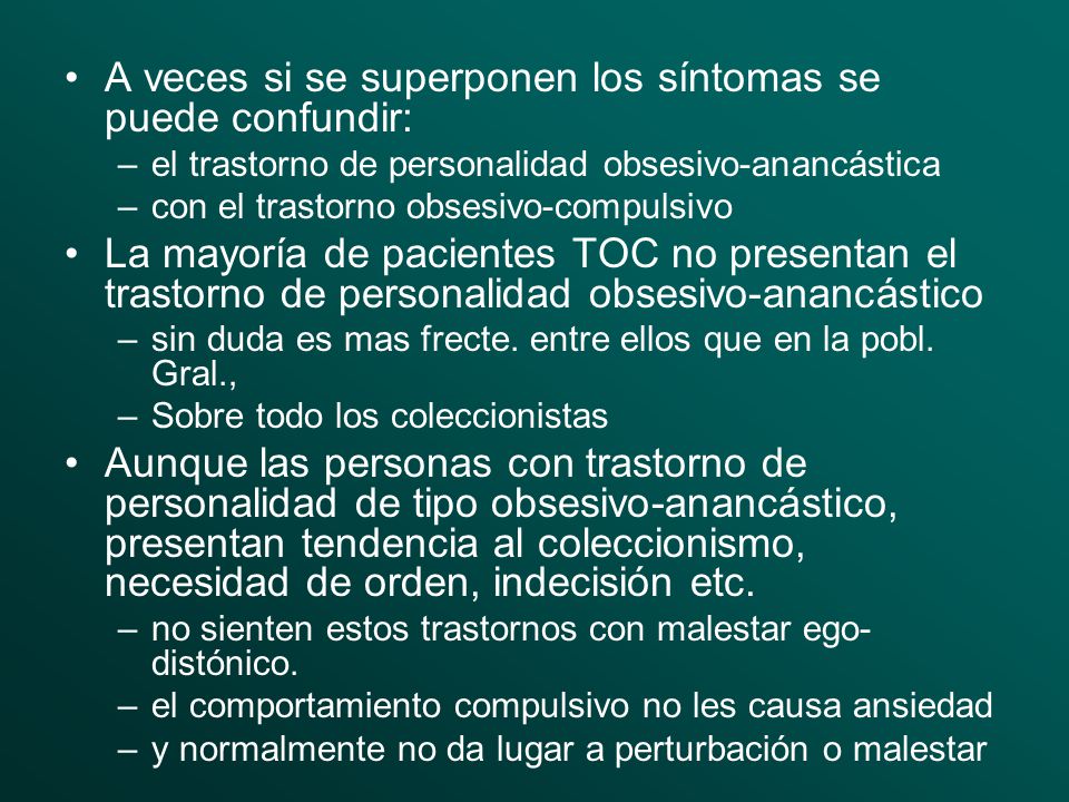 A veces si se superponen los síntomas se puede confundir:
