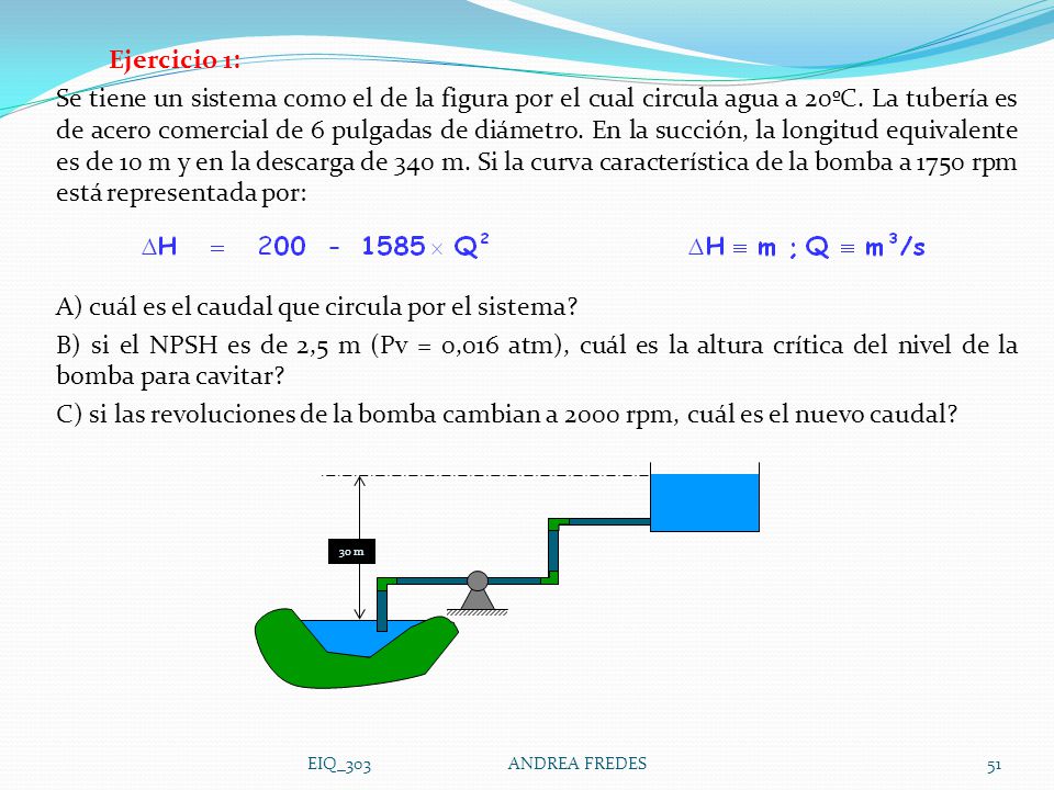 A) cuál es el caudal que circula por el sistema