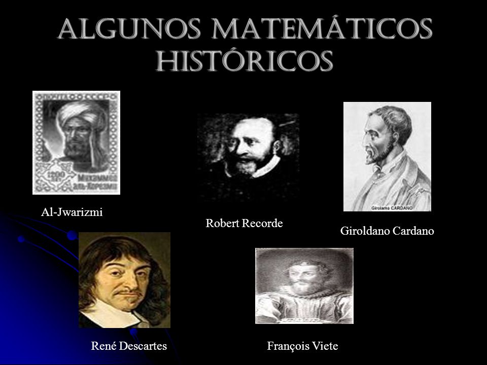 Algunos matemáticos históricos