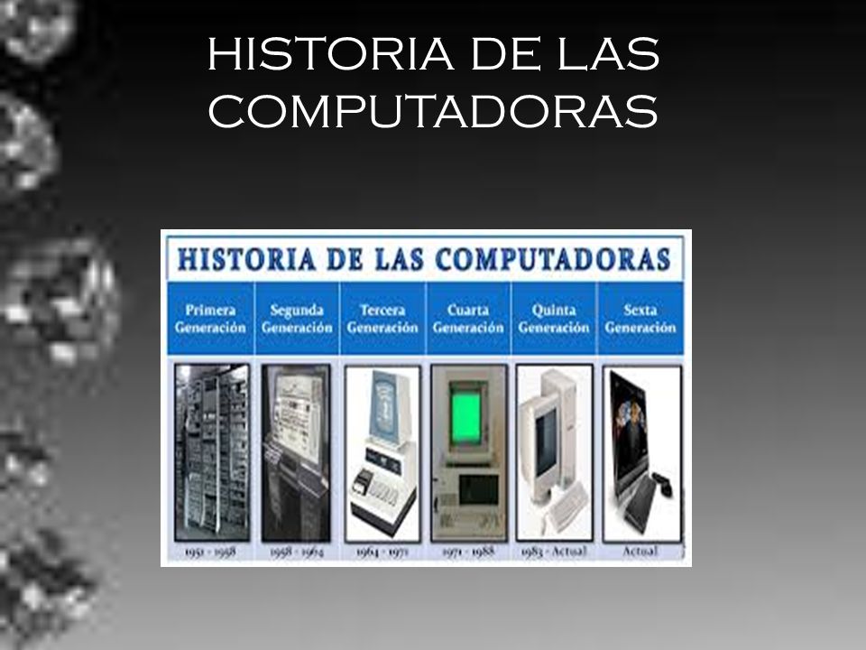 HISTORIA DE LAS COMPUTADORAS