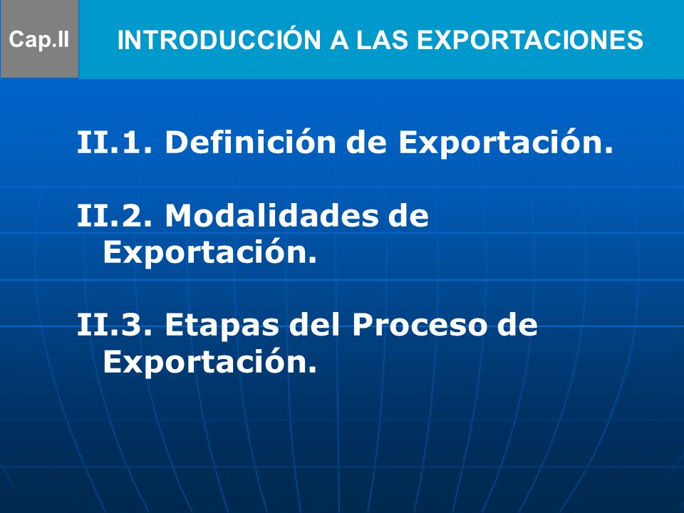 INTRODUCCIÓN A LAS EXPORTACIONES