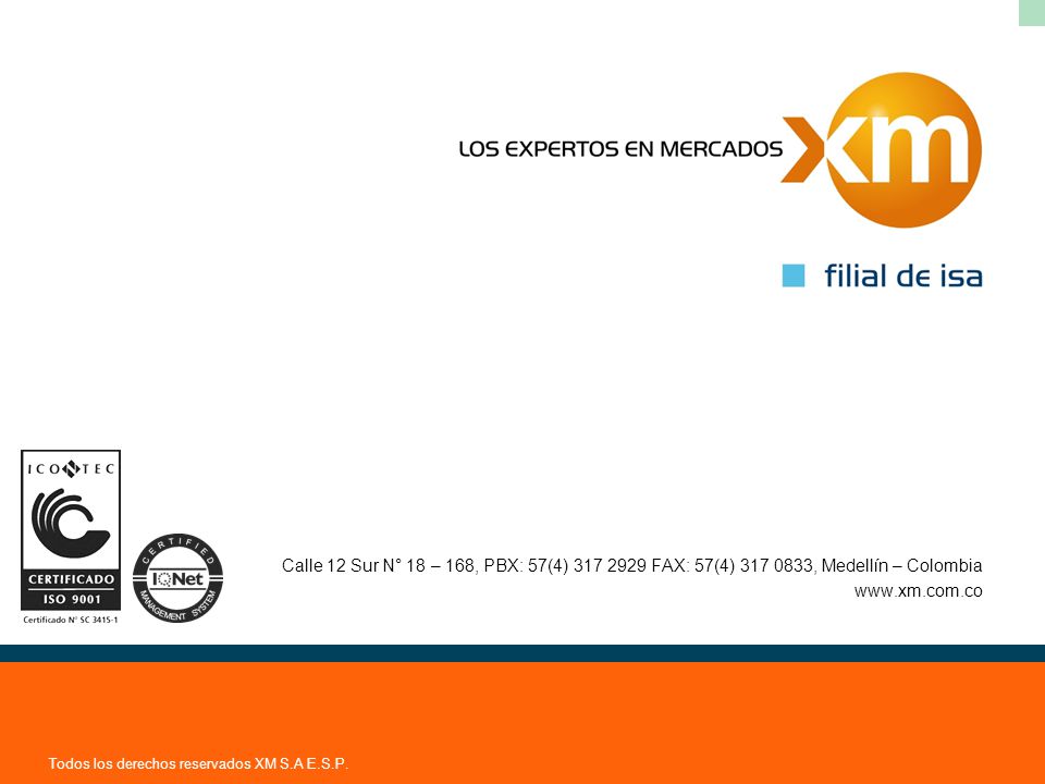 Calle 12 Sur N° 18 – 168, PBX: 57(4) FAX: 57(4) , Medellín – Colombia