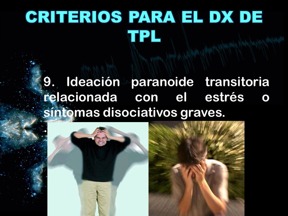 CRITERIOS PARA EL DX DE TPL