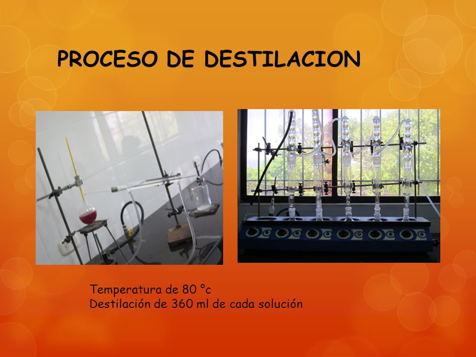 PROCESO DE DESTILACION
