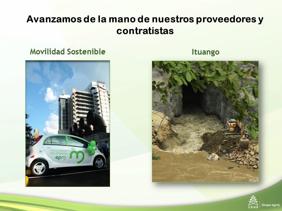 Avanzamos de la mano de nuestros proveedores y contratistas