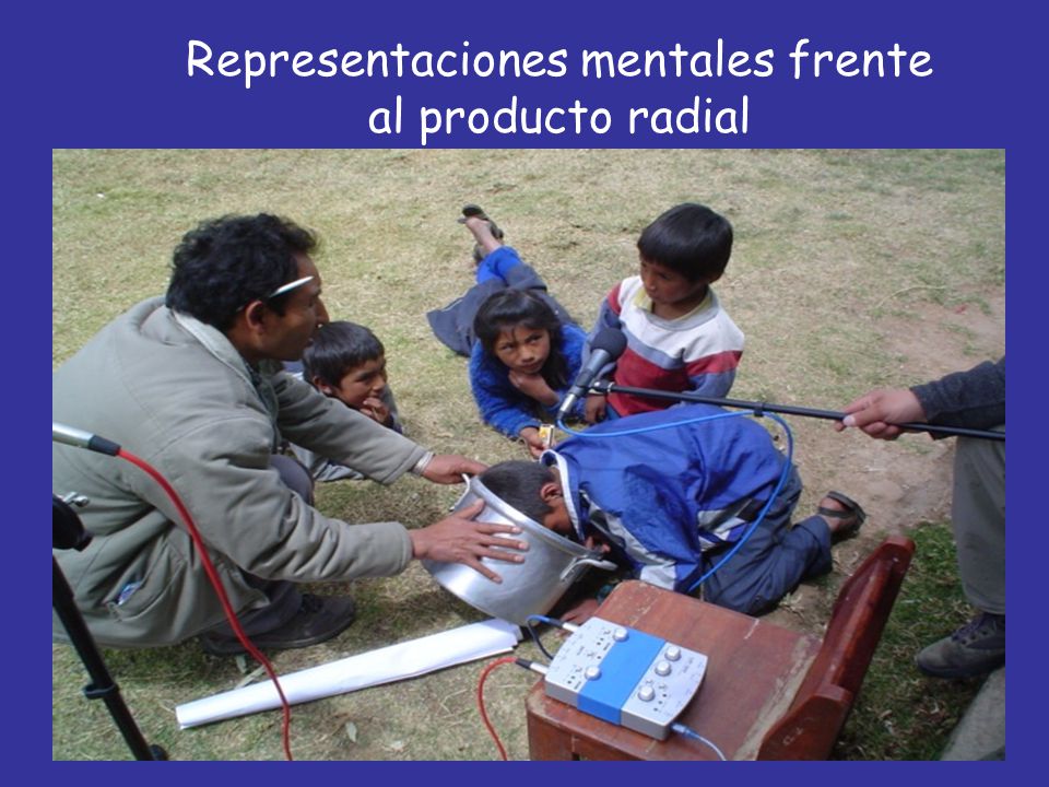 Representaciones mentales frente al producto radial